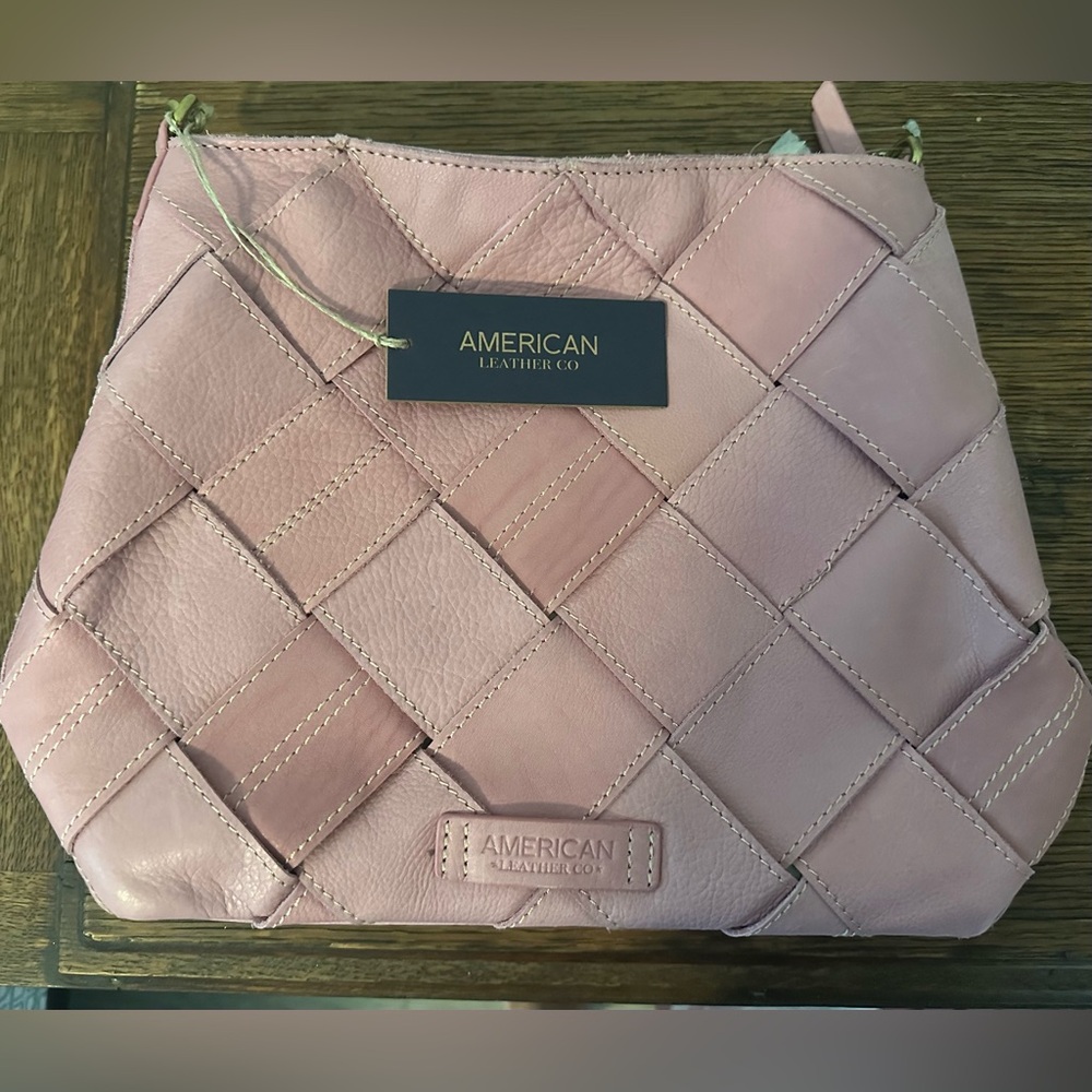 American Leather Co. Dusty Rose Hobo Bag